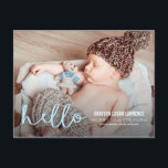 ANUNCIO DE NACIMIENTO Moderno HOLA<br><div class="desc">Simplemente moderno. Siempre elegante. © www.themodcards.com</div>