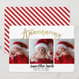 Anuncio de nacimiento Navidad 3 Fotos