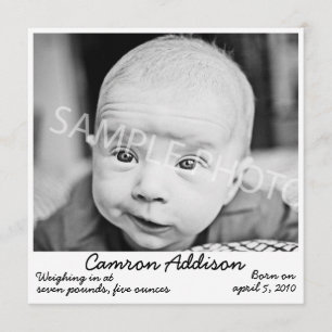 Anuncio de nacimiento negro