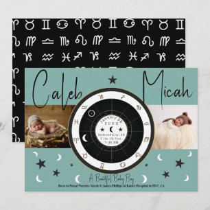 Anuncio de nacimiento personalizado de astrología