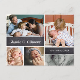 Anuncio de nacimiento personalizado Segundo bebé F