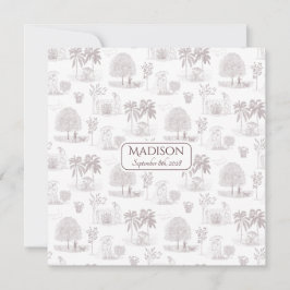 Anuncio de nacimiento romántico de guión gráfico