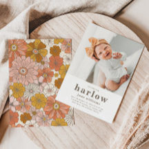 Anuncio de nacimiento simple de una foto | Nacimie