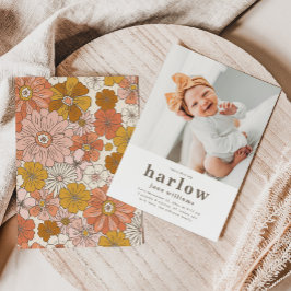 Anuncio de nacimiento simple de una foto | Nacimie