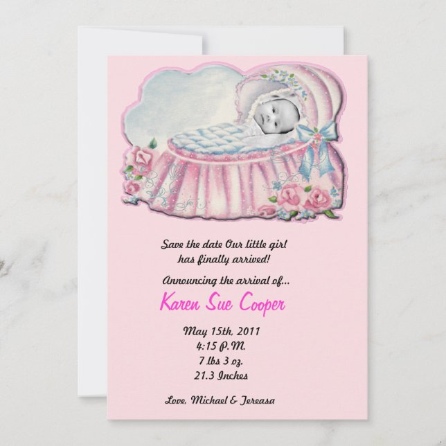 Anuncio de nacimientos en la Basanet rosa y azul d (Anverso)