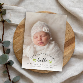 Anuncio de nacimientos por superposición de foto d