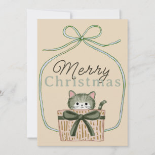 Anuncio de Navidad sorpresa de gato 