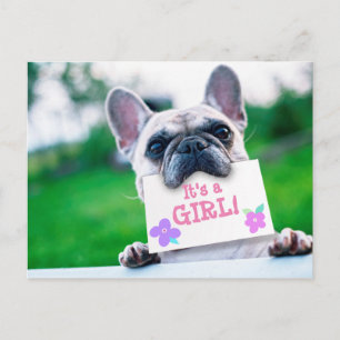 Anuncio de niña con perro personalizado
