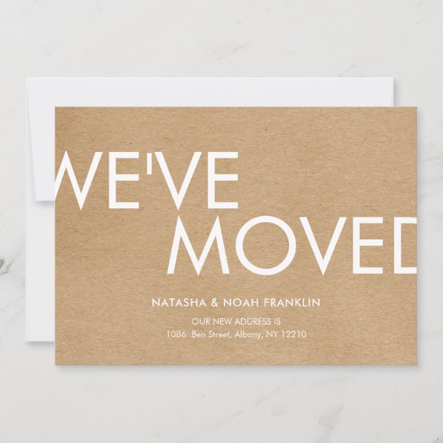 Anuncio de nueva dirección de Rustic Kraft (Anverso)