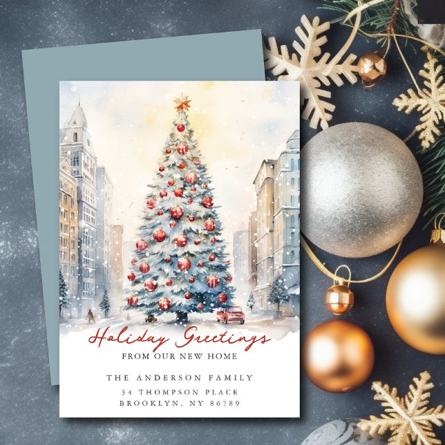 Anuncio de nueva dirección en City Street Christma (Subido por el creador)