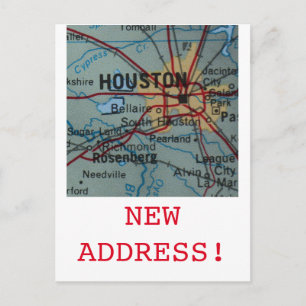 Anuncio de nueva dirección en Houston