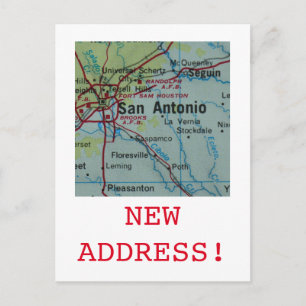 Anuncio de nueva dirección en San Antonio
