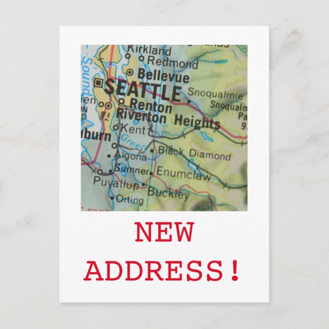 anuncio de nueva dirección en Seattle (Anverso)