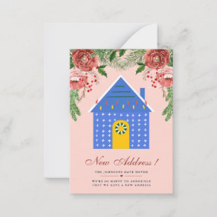 Anuncio de nueva dirección floral de terracota eco