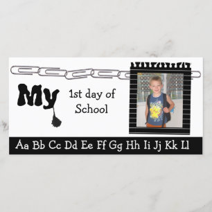 Anuncio De nuevo a photocard de la escuela