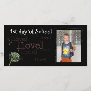 Anuncio De nuevo a photocard de la escuela