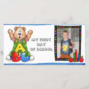 Anuncio De nuevo a photocard de la escuela