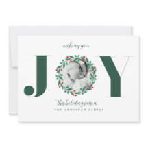 Anuncio de Nuevo Bebé Corona de Navidad