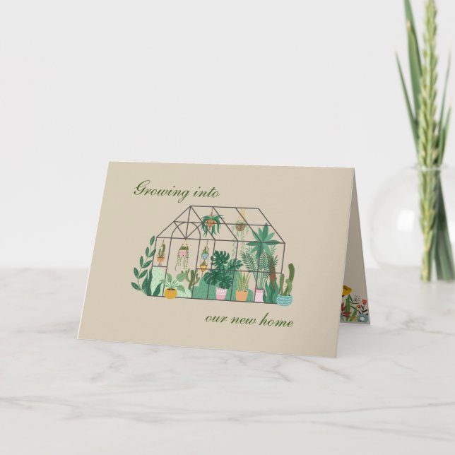 Anuncio de nuevo hogar botánico (Anverso)