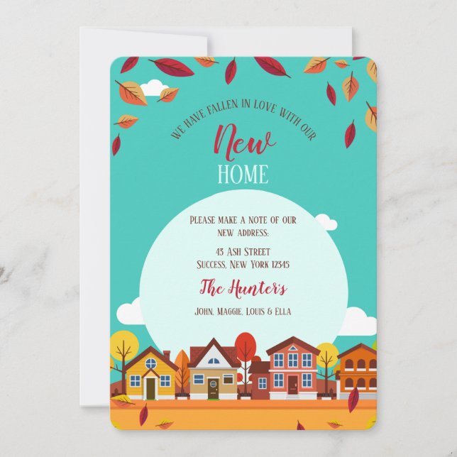 Anuncio de nuevo hogar de Fall Houses (Anverso)