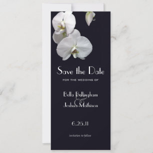 Anuncio de Orquídeas Blancas para Guardar la Fecha
