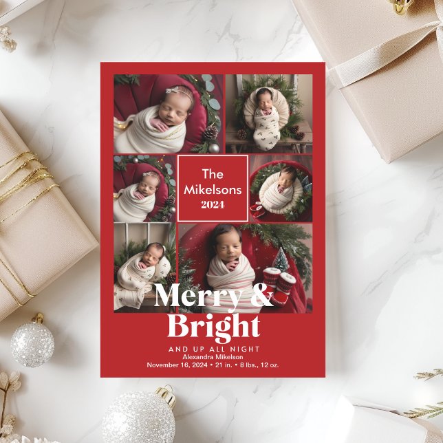 Anuncio de parto brillante y amargo de collage de  (Subido por el creador)