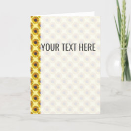 Anuncio de patrón de girasol amarillo