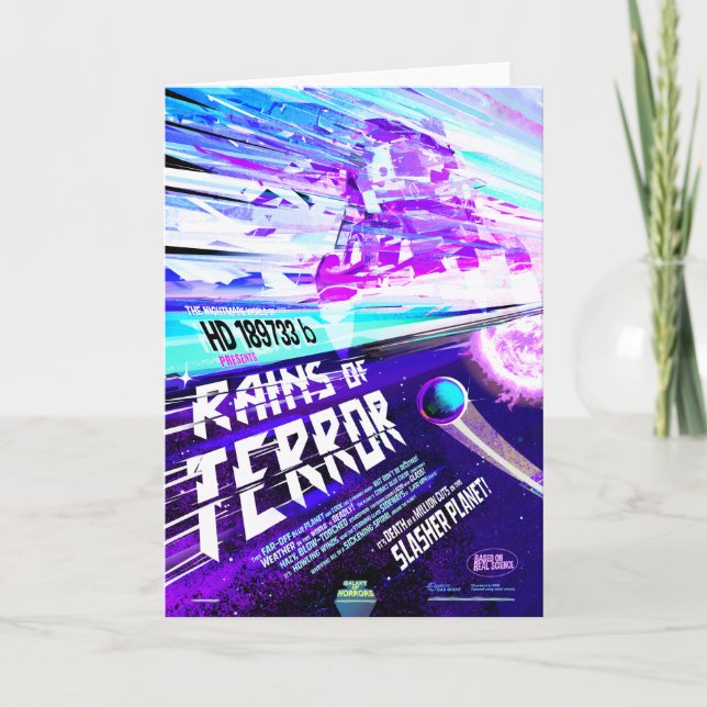 Anuncio De Película De Horror De Sci, Lluvias De T (Anverso)