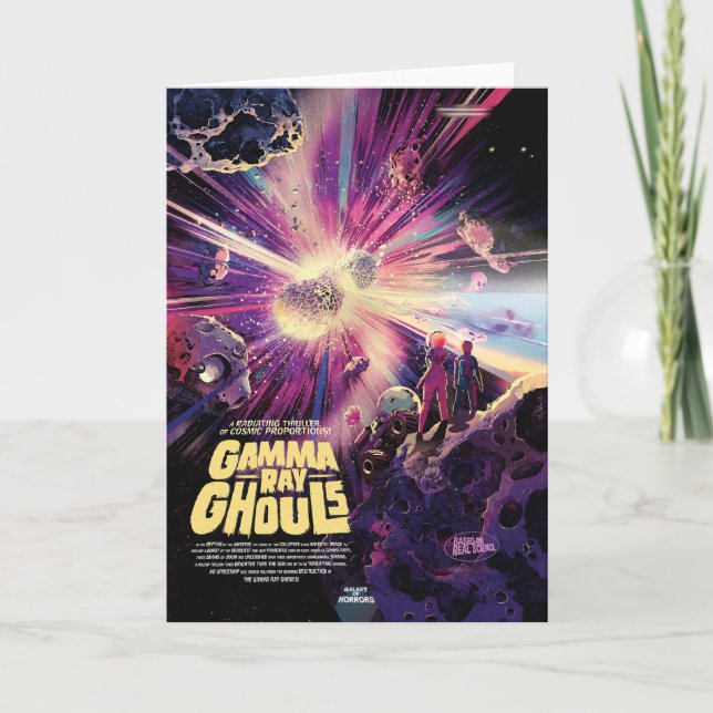 Anuncio de película de terror de ciencia ficción,  (Anverso)