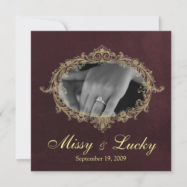 Anuncio de Plum Save the Date (Anverso)