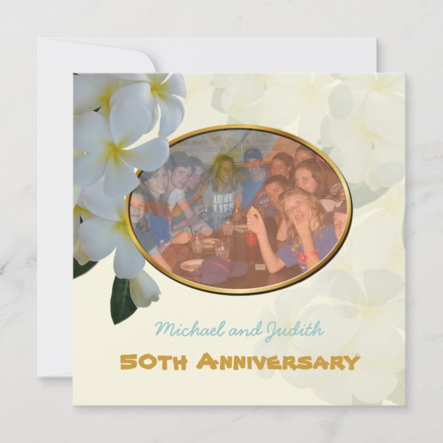 Anuncio de Plumeria Lei tropical (Anverso)