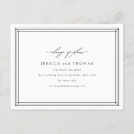 Anuncio de Postergación de Boda en Vitrina Chic Ca