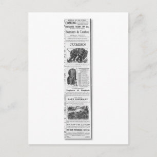 anuncio de programas morales de Barnum y Londres