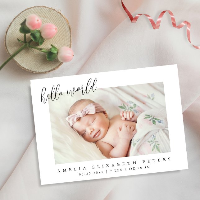 Anuncio de recién nacidos simple y moderno (Subido por el creador)