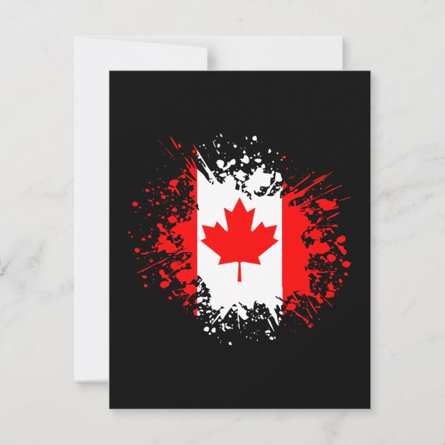 Anuncio de recuerdo de Canadá, Viaje con bandera b (Anverso)