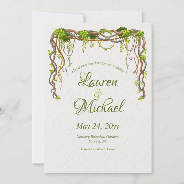 Anuncio de Reserva de Fecha de Ramas de Liana (Anverso)