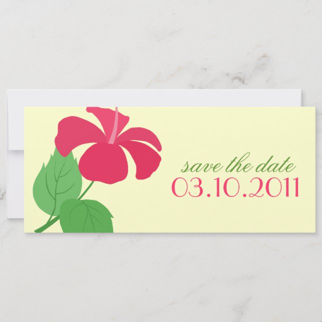 Anuncio de Reserva de Fecha Hibisco (Anverso)