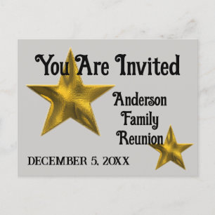 Anuncio de Reunión Familiar Invitación Estrella Do