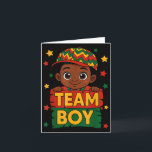 Anuncio de Revelación del Sexo del Bebé del Equipo<br><div class="desc">Fiesta de Anuncio del Bebé Revelación de Género Equipo Niño Negros Kids</div>