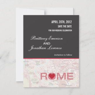 Anuncio de Rome Italia para guardar la fecha
