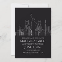 Anuncio de Save The Date de la Ciudad de Nueva Yor