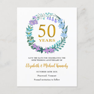 Anuncio de Save the Date del 50º Aniversario de Bo