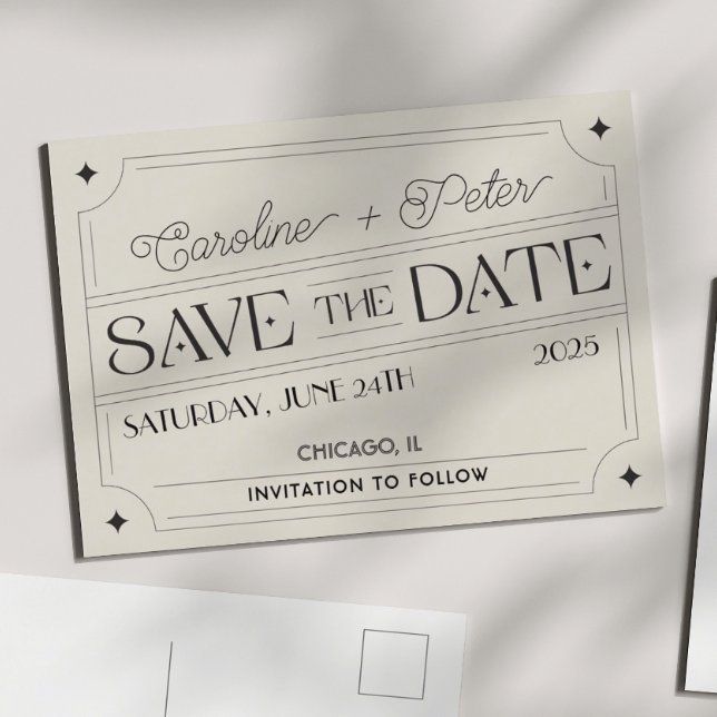 Anuncio de "Save the Date" en caja de cerillas con (Subido por el creador)