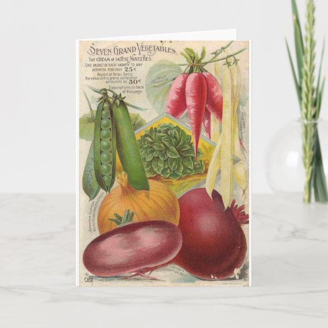 Anuncio de Semillas Vegetales, (Anverso)