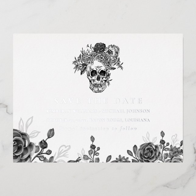 Anuncio de Skull and Roses para guardar la fecha (Anverso)