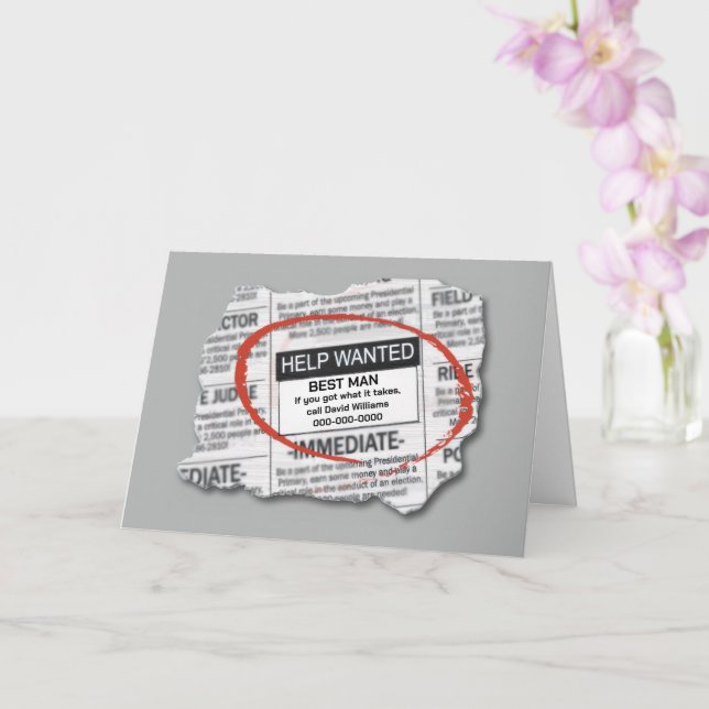 Anuncio de Solicitud de Padrino de Boda (Orquídea)