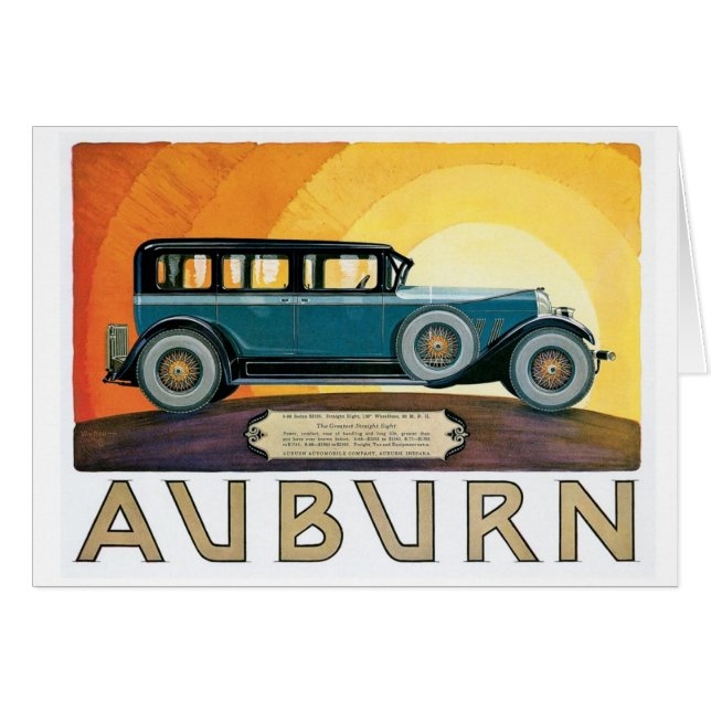 Anuncio de Sunburst de Auburn Motors (Anverso (Horizontal))