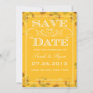 Anuncio de Sunflower Save the Date