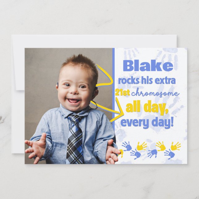 Anuncio de toma de conciencia sobre el síndrome de (Anverso)