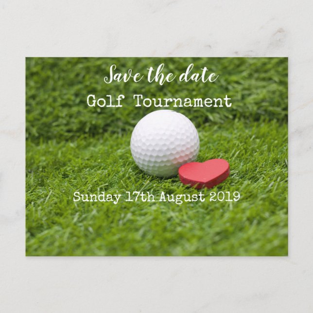Anuncio de Torneo de Golf para Apartar la Fecha de (Anverso)